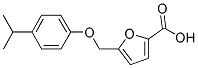 5-{[4-(丙-2-基)苯氧基]甲基}呋喃-2-羧酸 结构式