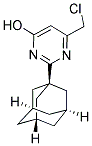 2-(1-ADAMANTYL)-6-(CHLOROMETHYL)PYRIMIDIN-4-OL 结构式