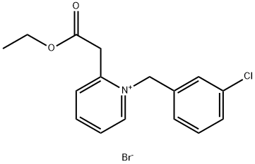 1-(3-CHLOROBENZYL)-2-(2-ETHOXY-2-OXOETHYL)PYRIDINIUM BROMIDE 结构式