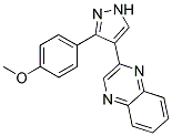 2-[3-(4-METHOXYPHENYL)-1H-PYRAZOL-4-YL]QUINOXALINE 结构式