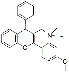 (2-(4-METHOXYPHENYL)-4-PHENYL-4H-CHROMEN-3-YL)-N,N-DIMETHYLMETHANAMINE 结构式