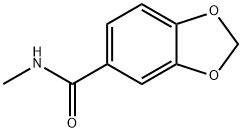 N-甲基苯并[D][1,3]二氧杂环戊烯-5-甲酰胺 结构式