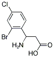 3-(2-BROMO-4-CHLOROPHENYL)-BETA-ALANINE 结构式