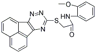 2-(ACENAPHTHO[1,2-E][1,2,4]TRIAZIN-9-YLTHIO)-N-(2-METHOXYPHENYL)ACETAMIDE 结构式