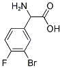 2-氨基-2-(3-溴-4-氟苯基)乙酸 结构式