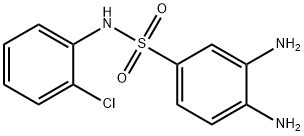 3,4-二氨基-N-(2-氯苯基)苯磺酰胺 结构式