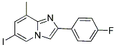 2-(4-FLUOROPHENYL)-6-IODO-8-METHYLIMIDAZO[1,2-A]PYRIDINE 结构式