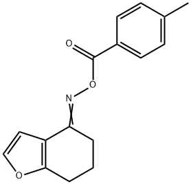 4-([(4-METHYLBENZOYL)OXY]IMINO)-6,7-DIHYDRO-1-BENZOFURAN 结构式