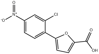 5-(2-氯-4-硝基苯基)呋喃-2-羧酸 结构式