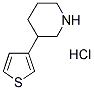 3-(3-Thienyl) piperidine hydrochloride 结构式