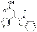 3-(1-氧代异吲哚啉-2-基)-3-(噻吩-3-基)丙酸 结构式