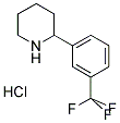 2-(3-(TRIFLUOROMETHYL)PHENYL)PIPERIDINE HYDROCHLORIDE 结构式