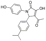 4-ACETYL-3-HYDROXY-1-(4-HYDROXYPHENYL)-5-(4-ISOPROPYLPHENYL)-1,5-DIHYDRO-2H-PYRROL-2-ONE 结构式