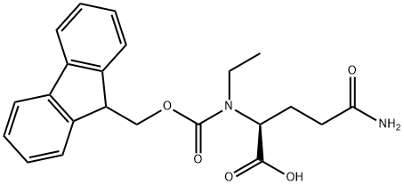 FMOC-N-GAMMA-ETHYL-L-GLUTAMINE 结构式