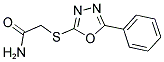 2-[(5-PHENYL-1,3,4-OXADIAZOL-2-YL)SULFANYL]ACETAMIDE 结构式