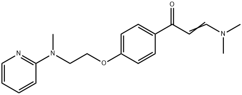 (E)-3-(DIMETHYLAMINO)-1-(4-(2-[METHYL(2-PYRIDINYL)AMINO]ETHOXY)PHENYL)-2-PROPEN-1-ONE 结构式