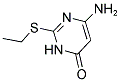 6-AMINO-2-(ETHYLSULFANYL)PYRIMIDIN-4(3H)-ONE 结构式
