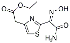 ETHYL (2-[(1E)-2-AMINO-N-HYDROXY-2-OXOETHANIMIDOYL]-1,3-THIAZOL-4-YL)ACETATE 结构式