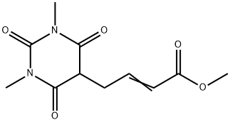 METHYL (E)-4-(1,3-DIMETHYL-2,4,6-TRIOXOHEXAHYDRO-5-PYRIMIDINYL)-2-BUTENOATE 结构式