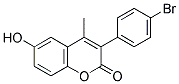 3(4'-Bromophenyl)-6-hydroxy-4-methylcoumarin 结构式