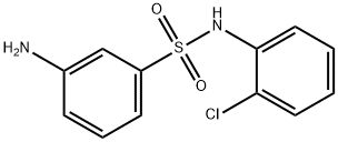 3-氨基-N-(2-氯苯基)苯-1-磺酰胺 结构式