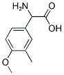 2-氨基-2-(4-甲氧基-3-甲基苯基)乙酸 结构式