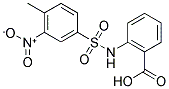 2-(4-METHYL-3-NITRO-BENZENESULFONYLAMINO)-BENZOIC ACID 结构式