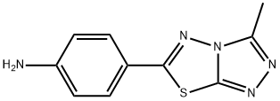 4-(3-METHYL-[1,2,4]TRIAZOLO[3,4-B][1,3,4]THIADIAZOL-6-YL)-PHENYLAMINE 结构式