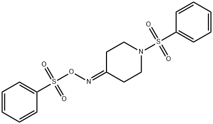 1-(PHENYLSULFONYL)-4-([(PHENYLSULFONYL)OXY]IMINO)PIPERIDINE 结构式