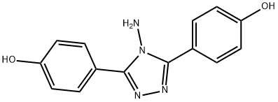 4,4'-(4-氨基-4H-1,2,4-三唑-3,5-二基)二苯酚 结构式
