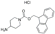 4-AMINO-1-N-FMOC-PIPERIDINE HYDROCHLORIDE 结构式