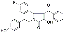 4-Benzoyl-5-(4-fluorophenyl)-3-hydroxy-1-(4-hydroxyphenethyl)-1H-pyrrol-2(5H)-one 结构式