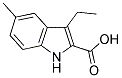3-ETHYL-5-METHYL-1H-INDOLE-2-CARBOXYLIC ACID 结构式