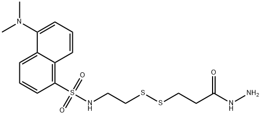 2-(DANSYLSULFONAMIDO)ETHYL-3-(HYDRAZINOCARBOXY)ETHYL DISULFIDE 结构式