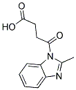 4-(2-METHYL-BENZOIMIDAZOL-1-YL)-4-OXO-BUTYRIC ACID 结构式