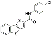 N-(4-CHLOROPHENYL)THIENO[3,2-B][1]BENZOTHIOPHENE-2-CARBOXAMIDE 结构式