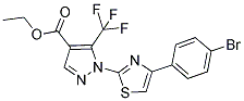 ETHYL 1-[4-(4-BROMOPHENYL)-1,3-THIAZOL-2-YL]-5-(TRIFLUOROMETHYL)-1H-PYRAZOLE-4-CARBOXYLATE 结构式