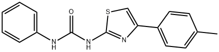 N-[4-(4-METHYLPHENYL)-1,3-THIAZOL-2-YL]-N'-PHENYLUREA 结构式