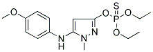 O,O-DIETHYL O-[5-(4-METHOXYANILINO)-1-METHYL-1H-PYRAZOL-3-YL] PHOSPHOTHIOATE 结构式