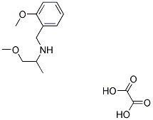 (2-METHOXY-BENZYL)-(2-METHOXY-1-METHYL-ETHYL)-AMINE OXALATE 结构式