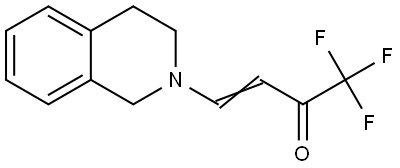 (E)-4-[3,4-Dihydro-2(1H)-isoquinolinyl]-1,1,1-trifluoro-3-buten-2-one 结构式