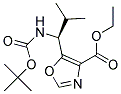 ETHYL 5-(L-N-BOC-VAL)-1,3-OXAZOLE-4-CARBOXYLATE 结构式