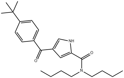 N,N-DIBUTYL-4-[4-(TERT-BUTYL)BENZOYL]-1H-PYRROLE-2-CARBOXAMIDE 结构式