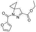 ETHYL 4-(2-FUROYL)-4,5-DIAZASPIRO[2.4]HEPT-5-ENE-6-CARBOXYLATE 结构式