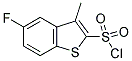 5-FLUORO-3-METHYLBENZO[B]THIOPHENE-2-SULFONYL CHLORIDE 结构式