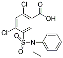 2,4-DICHLORO-5-(ETHYL-PHENYL-SULFAMOYL)-BENZOIC ACID 结构式