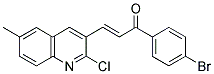 1-(4-BROMOPHENYL)-3-(2-CHLORO-6-METHYL-3-QUINOLINYL)-2-PROPEN-1-ONE 结构式