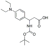 3-TERT-BUTOXYCARBONYLAMINO-3-(4-DIETHYLAMINO-PHENYL)-PROPIONIC ACID 结构式