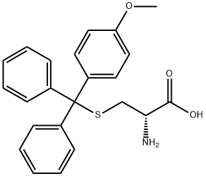 S-[(4-甲氧基苯基)二苯基甲基]-D-半胱氨酸 结构式