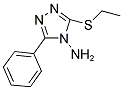 3-(ETHYLSULFANYL)-5-PHENYL-4H-1,2,4-TRIAZOL-4-AMINE 结构式